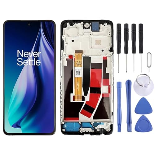 KXPASUKOJX Fr Für OnePlus Nord N30 SE CPH2605 IPS LCD -Bildschirm Digitalisierer Vollmontage mit Rahmen (schwarz) von KXPASUKOJX
