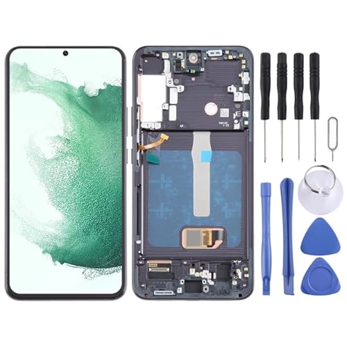 KXPASUKOJX Für Für Galaxy S22+ 5G SM-S906B 6,55-Zoll-OLED-LCD-Bildschirm-Digitalisierer Vollmontage mit Rahmen von KXPASUKOJX