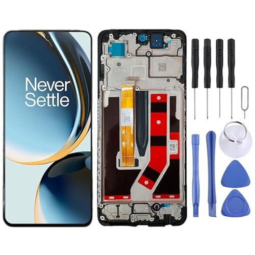 KXPASUKOJX Für Für OnePlus Nord N30 5G 2023 CPH2513 LCD -Bildschirm Digitalisierer Vollmontage mit Rahmen (schwarz) von KXPASUKOJX