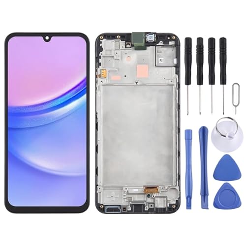 KXPASUKOJX LCD-Bildschirm Fr Für Galaxy A15 4G SM-A155F LCD-Bildschirm-Digitalisierer Vollmontage mit Rahmen (schwarz) von KXPASUKOJX