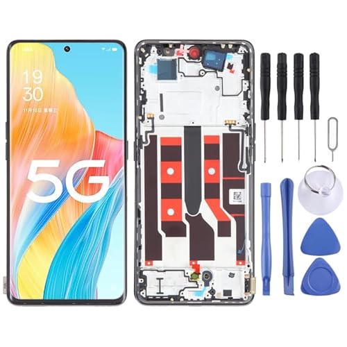 KXPASUKOJX LCD-Bildschirm LCD -Bildschirm für Für Oppo A1 Pro Digitizer Vollbaugruppe mit Rahmen von KXPASUKOJX