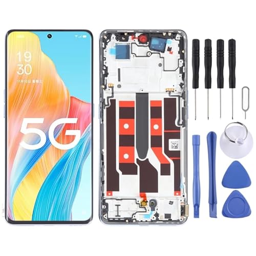 KXPASUKOJX LCD-Bildschirm LCD -Bildschirm für Für Oppo A1 Pro Digitizer Vollbaugruppe mit Rahmen von KXPASUKOJX