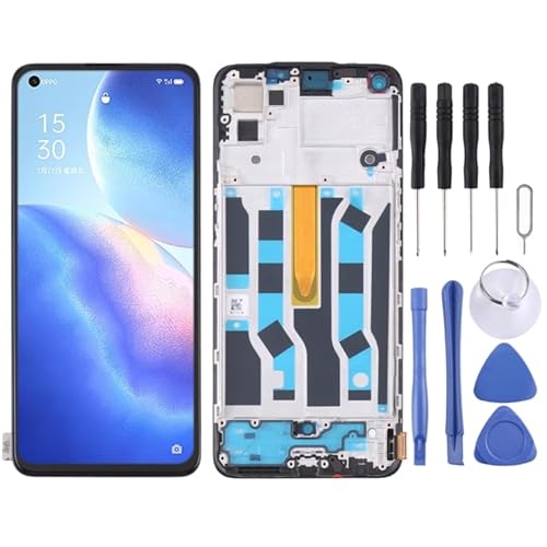 KXPASUKOJX LCD-Bildschirm LCD -Bildschirm für Für Oppo Reno5 4G/Reno5 K mit Digitalisierer Vollbaugruppe mit Rahmen von KXPASUKOJX