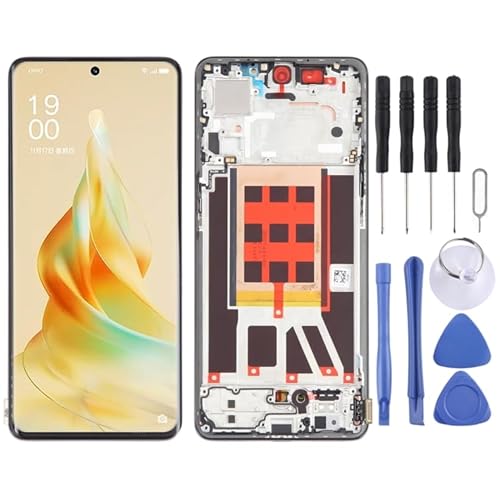KXPASUKOJX LCD-Bildschirm LCD -Bildschirm für Für Oppo Reno9 Pro Digitizer Vollmontage mit Rahmen von KXPASUKOJX