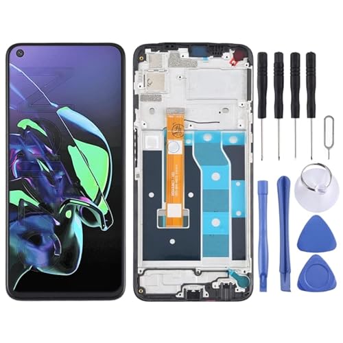 KXPASUKOJX LCD-Bildschirm LCD -Bildschirm und Digitalisierer Vollbaugruppe mit Rahmen für Für Oppo Realme for NARZO von KXPASUKOJX