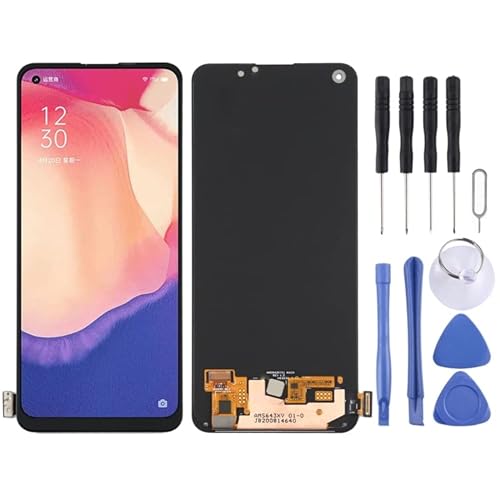 KXPASUKOJX LCD-Bildschirm amoliertes Material LCD -Bildschirm für Für Oppo Reno5 F mit Digitalisierer Vollbaugruppe von KXPASUKOJX