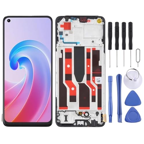 KXPASUKOJX LCD-Bildschirm er LCD -Bildschirm für Für Oppo A96 China mit Digitalisierer Vollbaugruppe mit Rahmen von KXPASUKOJX
