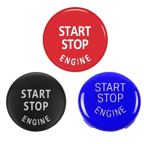Startknöpfe für Automotoren ersetzen Abdeckungen Stoppschalter für BMW 1er 3er 5er E87 E60 X1 E84 X3 E83 X5 E70 X6 E71 Z4 (rot) von KYJHUIW