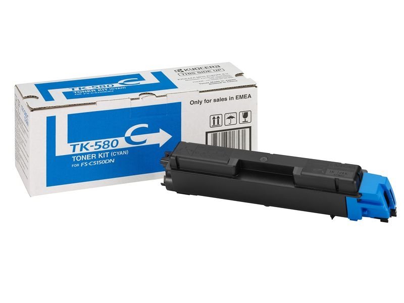 Kyocera Toner-Kit cyan für FS-C5150DN, TK-580C von KYOCERA