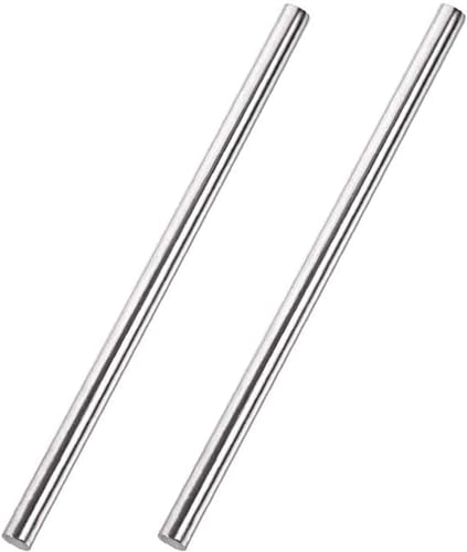 Edelstahl-Rundstab, Vollschaft-Stäbe, 2 Stück 304 Edelstahlstangen, Vollschaftstangen Durchmesser 7,5-9,5 mm Länge 500 mm for DIY Craft Modellauto Flugzeugschiff,(Diameter 7.5mm) von KYUEPONG