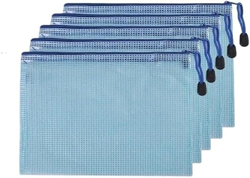 Netz-Reißverschlusstaschen, wasserdichte Reißverschlusstaschen, 5/10 Stück, Aufbewahrungsordner for Schreibwaren, Netz-Reißverschlusstasche, A4, A5, A6, Dokumententasche, Reißverschlussordner, Bürobed Netz-Reißverschlusstaschen, wasserdichte Reißverschlusstaschen, 5/10 Stück, Aufbewahrungsordner for Schreibwaren, Netz-Reißverschlusstasche, A4, A5, A6, Dokumententasche, Reißverschlussordner, Bürobed von KYUEPONG