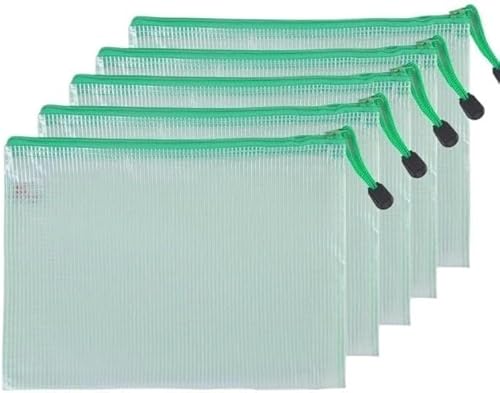 Netz-Reißverschlusstaschen, wasserdichte Reißverschlusstaschen, Netz-Reißverschluss, 10 Stück, A4, A5, A6, Dokumententasche, wasserdichte Aktenordner mit Reißverschluss, Bürobedarf, Federmäppchen, Auf Netz-Reißverschlusstaschen, wasserdichte Reißverschlusstaschen, Netz-Reißverschluss, 10 Stück, A4, A5, A6, Dokumententasche, wasserdichte Aktenordner mit Reißverschluss, Bürobedarf, Federmäppchen, Auf von KYUEPONG