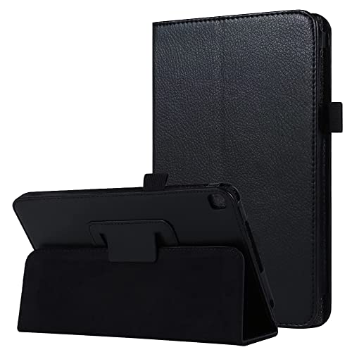 KYVIAUM Hülle für Galaxy Tab A 8.0 2019 ohne S Pen Modell T290, Slim Premium Leder Klappbar Stand Cover Case für Samsung Galaxy Tab A 8.0 Zoll 2019 Tablet (Modell SM-T290/SM-T295) - Schwarz von KYVIAUM