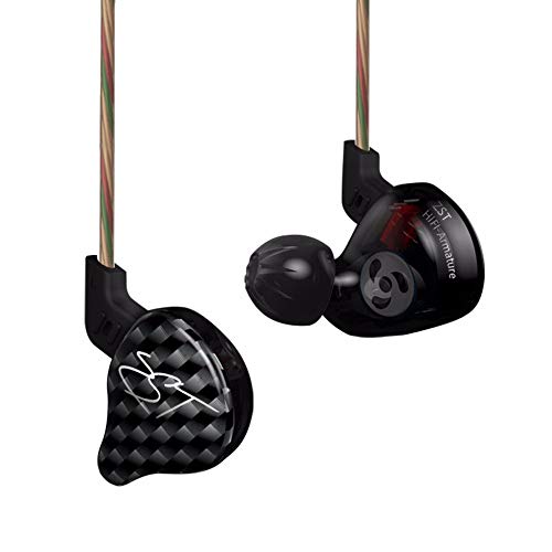 KZ ZST Dynamic Hybrid Dual Treiber In-Ear Ohrhörer (Without Microphone Black) von KZ