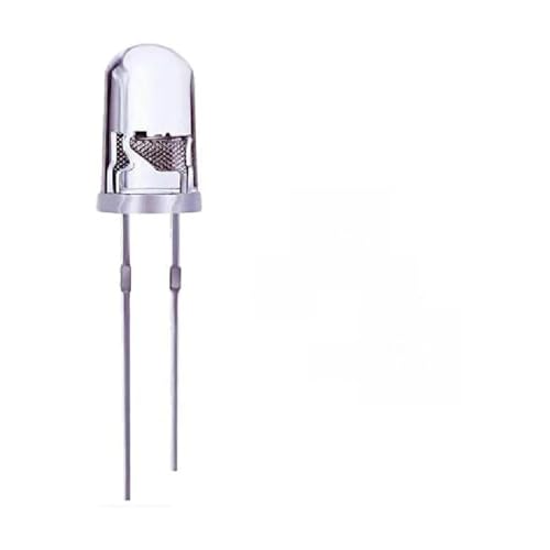 100pcs 5mm LED Lamp Beads Light-emitting Diode Color Red White Yellow Blue Light-emitting LED Circuit Combination Kit DIY LED(GRAY) von KZEEVJTJY
