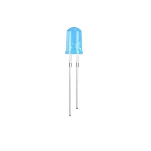 100pcs 5mm LED Lamp Beads Light-emitting Diode Color Red White Yellow Blue Light-emitting LED Circuit Combination Kit DIY LED(Silver) von KZEEVJTJY