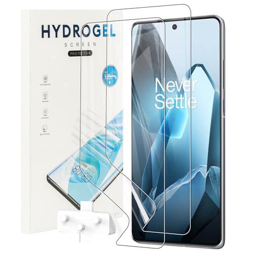 KZIOACSH 2 Stück Displayschutzfolie für OnePlus 13, kratzfest, HD transparent, TPU-Displayschutzfolie [kein Glas], mit Ausrichtungswerkzeug, einfach zu installieren von KZIOACSH