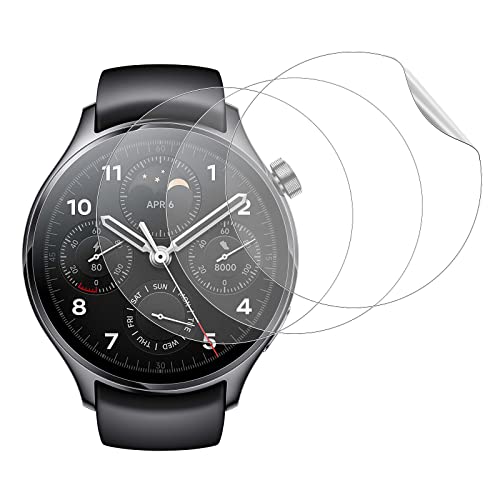KZIOACSH [3er-Pack] Displayschutzfolie für Xiaomi Watch S1 Pro, [Nicht Glas] ohne Blasen, TPU-Folie volle Abdeckung für Xiaomi Watch S1 Pro von KZIOACSH