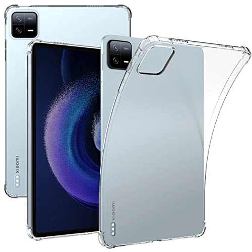 KZIOACSH Clear Case for Xiaomi Pad 6/Xiaomi Pad 6 Pro 2023 11.0 Inch, [Corner Protection] Flexible Thin Slim Fit Transparent TPU Protective Cover Shell Lightweight Shockproof Rugged Back Case von KZIOACSH