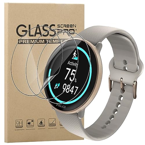 KZIOACSH Displayschutzfolie für Polar Ignite 3, 3 Pack Ultradünne Vollabdeckung TPU Schutzhülle HD Klar Case Cover Anti-Kratzer Anti-Fingerabdruck Smartwatch Displayschutzfolie Abdeckung für Polar von KZIOACSH