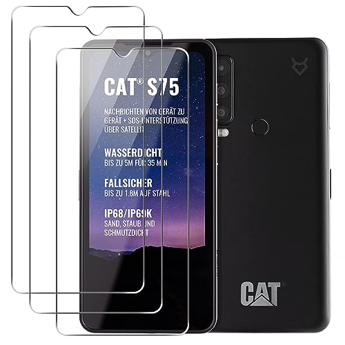 KZIOACSH Hartglas für Cat S75, 3 Stück, 9H, transparent KZIOACSH Hartglas für Cat S75, 3 Stück, 9H, transparent von KZIOACSH