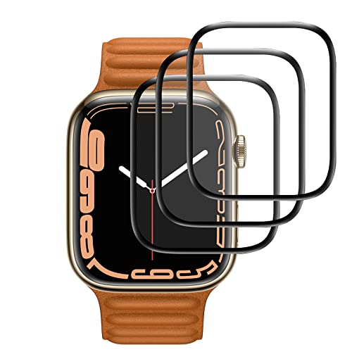 KZIOACSH Kompatibel mit Apple Watch Series 7 41 mm Bildschirmschutz, [3 Pack] 9H Displayschutzfolie für Apple Watch Series 7 41 mm von KZIOACSH