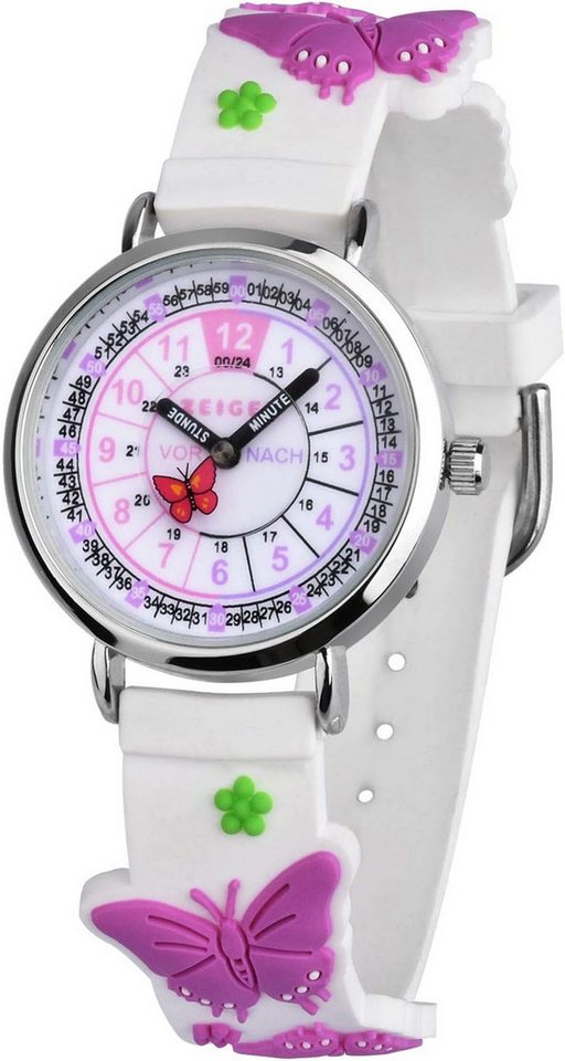 KZKR Präzise Zeitmessung Japanisch Quarzwerk sorgt zuverlässige Genauigkeit Watch, mit Spielerisches Lernen Zifferblatt mit 12- und 24-Stunden-Anzeige von KZKR