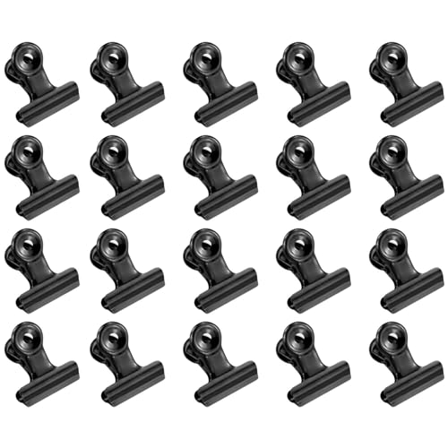 20 schwarze Binder-Clips, Metall-Scharnier-Clips für Lebensmittelverpackungen, Mini-Bilder, kleine Papierklammern, Fotodateien, Dokumentenclip, Heim- und Bürobedarf 20 schwarze Binder-Clips, Metall-Scharnier-Clips für Lebensmittelverpackungen, Mini-Bilder, kleine Papierklammern, Fotodateien, Dokumentenclip, Heim- und Bürobedarf von KZNKZN
