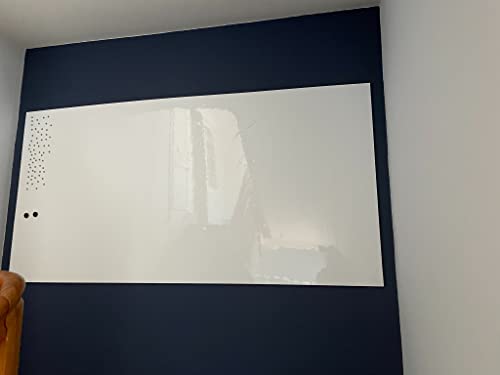 Ferromagnetische Whiteboardfolie | 20 Formate | selbstklebend & magnetisch | Eisenfolie | Magnetwand | Ferro Whiteboardfolie | Pinnwand | Farbe: Weiss (100x30cm) von KaRoFoilFIX