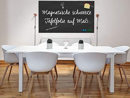 Magnet Tafel Folie | für Kreide & Kreidestifte | selbstklebend | magnetisch | viele Größen | Kreidetafel Magnet Klebefolie (50x30cm) von KaRoFoilFIX