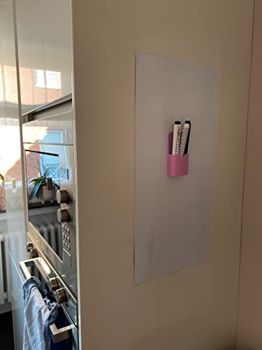 Magnetfolie | Tafelfolie für Kinder | PVC-Frei | Haftgrund für Magnete | Magnettafel Kühlschrank Küche | selbstklebend | beschreibbar, abwischbar, magnetisch, zuschneidbar (30x30cm, weiss) von KaRoFoilFIX