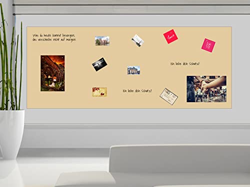 Magnetische selbstklebende Folie (Beige) Magnetfolie | Haftet auf Wänden & Möbeln – Perfekt für Magnete, Fotos & Notizen – Einfache Montage, zuschneidbar – Made in Germany (200x100cm) von KaRoFoilFIX