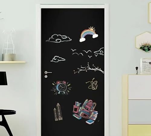 Tafelfolie Selbstklebend Schwarz | Kreidefolie Magnetfolie | Selbstklebende Tafelfolie Schwarz Matt als Tafel für Wand oder DIY Kreidetafel beschreibbar, abwischbar, magnetisch | (60x90cm) von KaRoFoilFIX