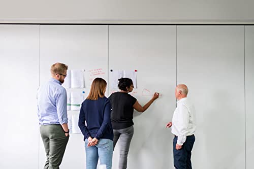 Whiteboard-Folie Preis-Leistung Top 12 Größen | Schreibfolie Selbstklebefolie | beschreibbar, abwischbar, magnetisch | Magnettafel - WhiteBoard Rahmenlos - für Hoch und Querformat (220 cm x 60 cm) von KaRoFoilFIX