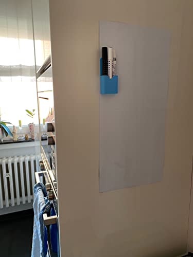 Whiteboard-Folie Preis-Leistung Top | Schreibfolie Selbstklebefolie | beschreibbar, abwischbar, magnetisch | Magnettafel Weiß - WhiteBoard Rahmenlos - für Hoch und Querformat (DINA4 (21 x 29,7cm)) von KaRoFoilFIX