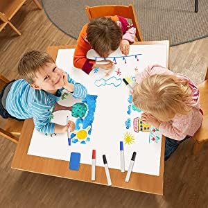 Whiteboard Magnetische Folie *viele Formate* Magnettafel Selbstklebend, Magnetfolie Weiß Abwischbar leicht zuschneidbar (90x60cm) von KaRoFoilFIX