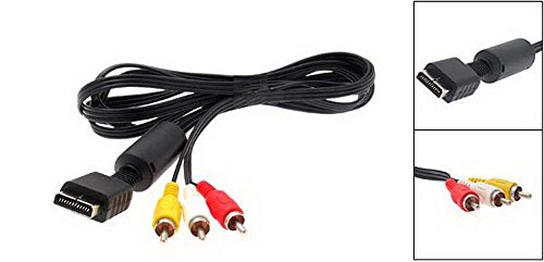Kabalo RCA to AV Audio Scart Video TV Kabel Ersatz Adapter für PlayStation PS1 PS2 PS3 Konsole Fernsehen Kabalo RCA to AV Audio Scart Video TV Kabel Ersatz Adapter für PlayStation PS1 PS2 PS3 Konsole Fernsehen von Kabalo