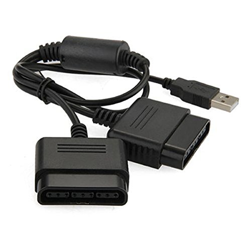 PS2 Playstation 2 zu PS3 PC USB Gamepad Controller Konverter Dual Adapter Kabel Blei von Kabalo