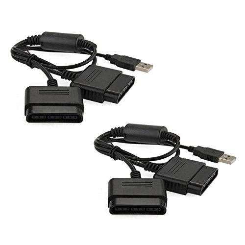 PS2 Playstation 2 zu PS3 PC USB Gamepad Controller Konverter Dual Adapter Kabelführung 2er Set PS2 Playstation 2 zu PS3 PC USB Gamepad Controller Konverter Dual Adapter Kabelführung 2er Set von Kabalo