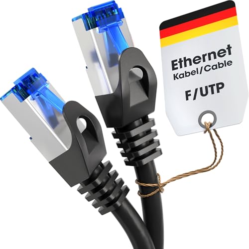 KabelDirekt – 0,25m – Netzwerkkabel, Ethernet, Lan & Patch Kabel (überträgt maximale Glasfaser Geschwindigkeit & ist geeignet für Gigabit Netzwerke, Switches, Router, Modems mit RJ45 Eingang, silber) von KabelDirekt