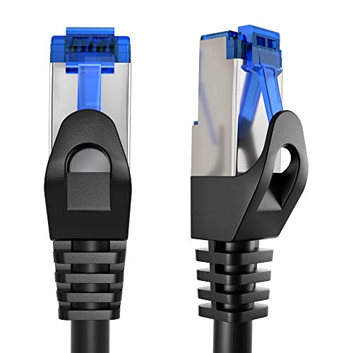 KabelDirekt – 0,5m – Netzwerkkabel, Ethernet, Lan & Patch Kabel (überträgt maximale Glasfaser Geschwindigkeit & ist geeignet für Gigabit Netzwerke, Switches, Router, Modems mit RJ45 Eingang, silber) von KabelDirekt