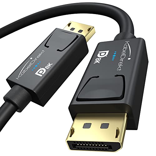 KabelDirekt – 8K DisplayPort Kabel & DP Kabel, mit spezieller A.I.S. Schirmung & offizieller VESA Zertifizierung – 5 m (für DP 1.4 Gaming-PC/Laptop/Grafikkarte/Monitor mit 4K@120Hz, 144Hz/165Hz/240Hz) KabelDirekt – 8K DisplayPort Kabel & DP Kabel, mit spezieller A.I.S. Schirmung & offizieller VESA Zertifizierung – 5 m (für DP 1.4 Gaming-PC/Laptop/Grafikkarte/Monitor mit 4K@120Hz, 144Hz/165Hz/240Hz) von KabelDirekt