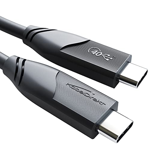 KabelDirekt – 8K USB C Kabel All-in-One, USB 4, offiziell USB-zertifiziert – 1 m (überträgt Daten und Video mit 40Gbit/s, lädt mit 100W, funktioniert als Datenkabel/Ladekabel/Monitorkabel, Schwarz) von KabelDirekt