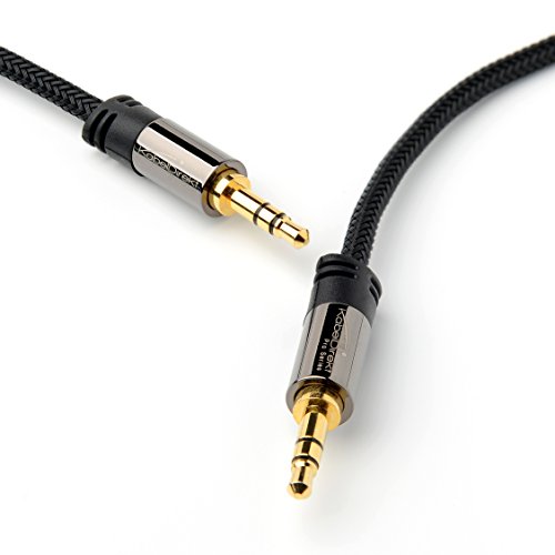 KabelDirekt – Audio/Stereo- Klinkenkabel – 3m (Aux Kabel, 3,5mm auf 3,5mm Nylon) – PRO Series von KabelDirekt