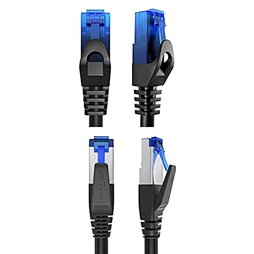 KabelDirekt Bundle – 0,25 m – Netzwerkkabel, Ethernet, LAN & Patch Kabel und Cat 7 Netzwerkkabel RJ45 – 1,5 m – 10 Gigabit Ethernet, LAN & Patch Kabel von KabelDirekt