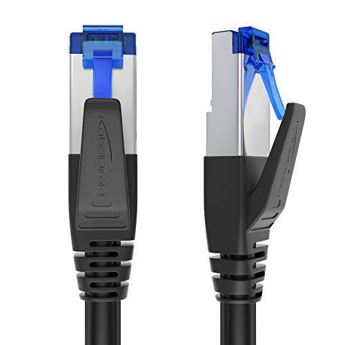 KabelDirekt – Cat 7 Netzwerkkabel, bruchfest konstruiert – 5x 0,6 m – 10 Gigabit Lan Kabel & Ethernet Kabel (Patchkabel geeignet für Highspeed Netzwerke, Gaming, Switch, Router, PC und Modem, RJ45) von KabelDirekt