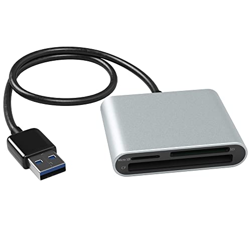 KabelDirekt – Kartenlesegerät (USB 3.0 Kartenleser, geeignet für SDXC, SDHC, SD, MMC, MMCplus, microSDXC, microSDHC, microSD, CF Typ I) – PRO Series von KabelDirekt
