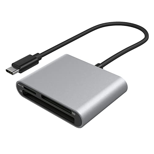 KabelDirekt – Kartenlesegerät (USB-C Kartenleser, geeignet für SDXC, SDHC, SD, MMC, MMCplus, microSDXC, microSDHC, microSD, CF Typ I, Microdrive) – PRO Series von KabelDirekt