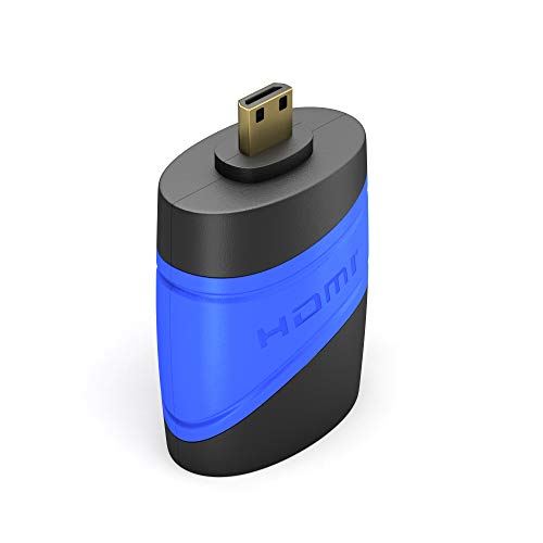 KabelDirekt – Micro HDMI Adapter (kompatibel mit HDMI 2.0a/b 2.0, 1.4a, 4K Ultra HD, 3D, Full HD, 1080p, HDR, ARC, Highspeed mit Ethernet, PS4, XBOX, HDTV) – TOP Series von KabelDirekt