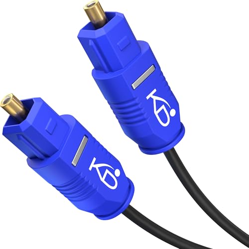 KabelDirekt – TOSLINK-Kabel Slim, optisches Audiokabel – 15 m – Glasfaserkabel für Soundbar, 2 mm dünn (TOSLINK auf TOSLINK, digitales S/PDIF-Kabel, Stereoanlage/Verstärker, Heimkino, Xbox One/PS4) von KabelDirekt